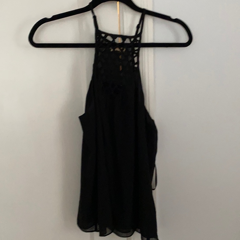 Naked Zebra Black Tank